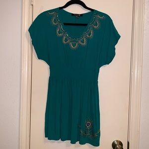 🦚 FOREVER 21 Peacock Dress